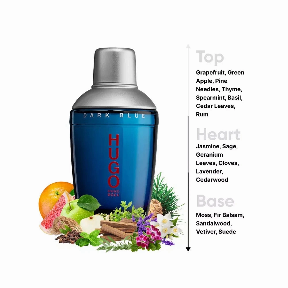 Dark Blue 2.5 oz EDT for men
