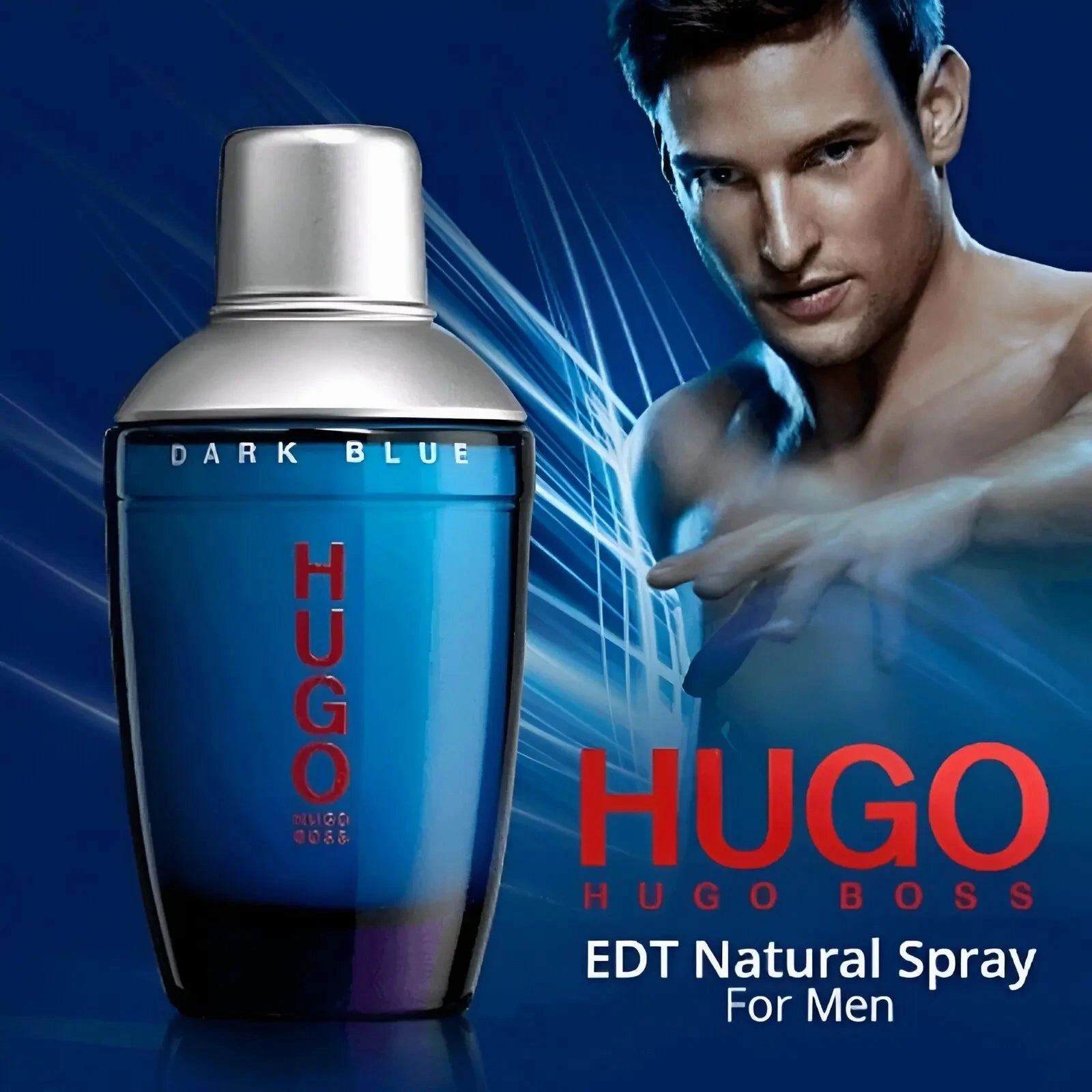 Dark Blue 2.5 oz EDT for men